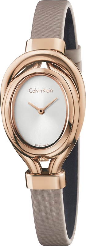 Calvin Klein Watches : K5H236X6 Quartz Analog Brown Fabric Women Watch