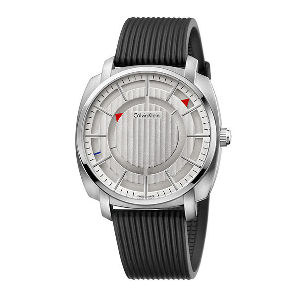 Calvin Klein Watches : K5M3X1D6 Quartz Analog Black Rubber Men Watch