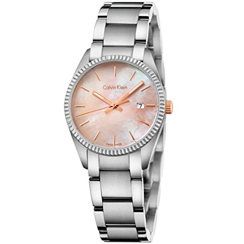 Calvin Klein Watches : K5R33B4H Quartz Pink Mother of Pearl Dial Date Stainless Steel Women Watch