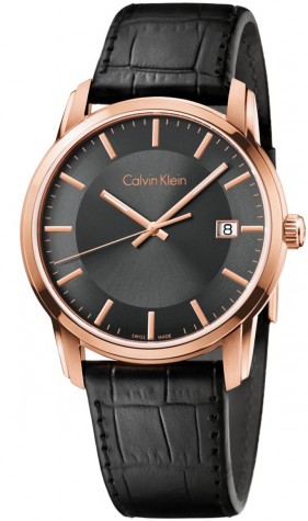 Calvin Klein Watches : K5S316C3 Quartz Analog Date Black Leather Men Watch