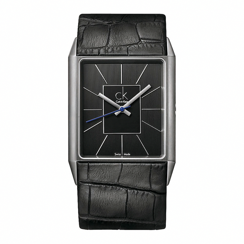 Calvin Klein Watches : K9611102 Quartz Analog Square Black Men Watch