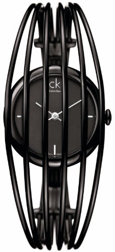 Calvin Klein Watches : K9924402 Quartz Analog Stainless Steel Black Women Watch