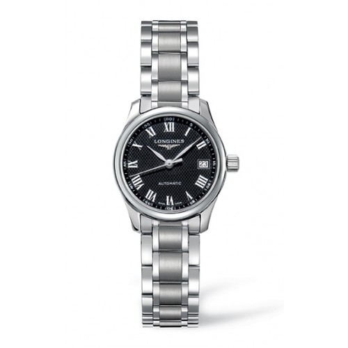 Longines Watches : L2.128.4.51.6 Automatic Black Dial Stainless Steel Women Watch