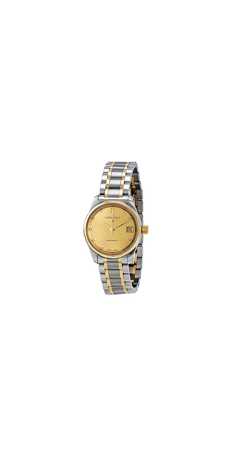 Longines Watches : L2.128.5.37.7 Gold Dial Fixed Gold-tone Band Women Watch