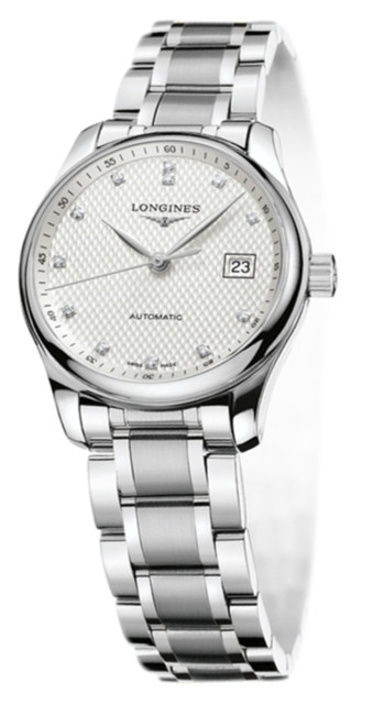 Longines Watches : L2.257.4.77.6 Automatic Silver Diamonds Dial Date Stainless Steel Women Watch