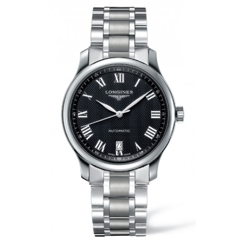 Longines Watches : L2.628.4.51.6 Automatic Black Dial Stainless Steel Men Watch