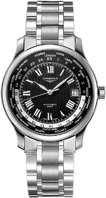 Longines Watches : L2.631.4.51.6 Black Dial Stainless Steel Band Men Watch