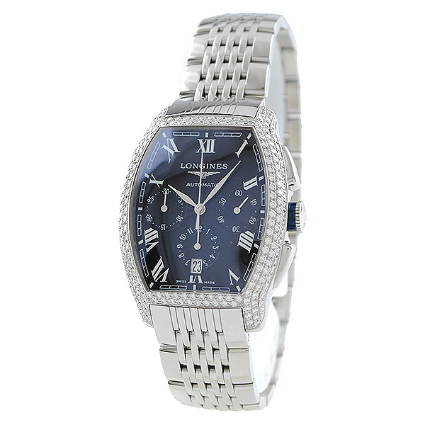 Longines Watches : L2.643.0.51.6 Automatic Black Dial Stainless Steel Men Watch