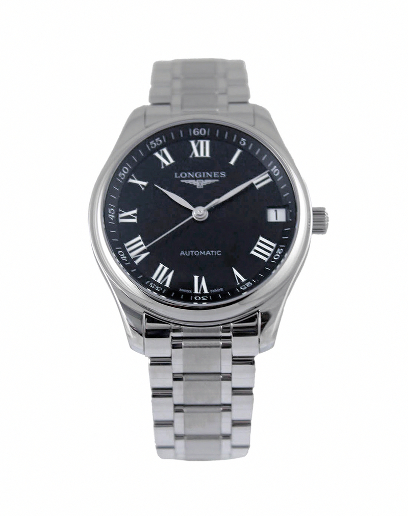 Longines Watches : L2.665.4.51.6 Automatic Black Dial Stainless Steel Men Watch