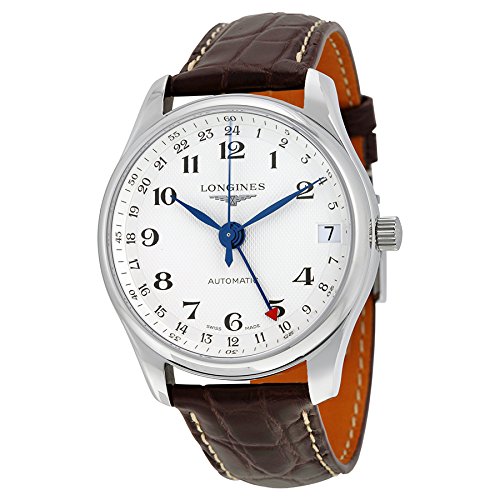 Longines Watches : L2.718.4.70.3 Automatic GMT Date Brown Leather Men Watch