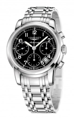 Longines Watches : L2.752.4.53.6 Automatic Chronograph Date Stainless Steel 41mm Men Watch