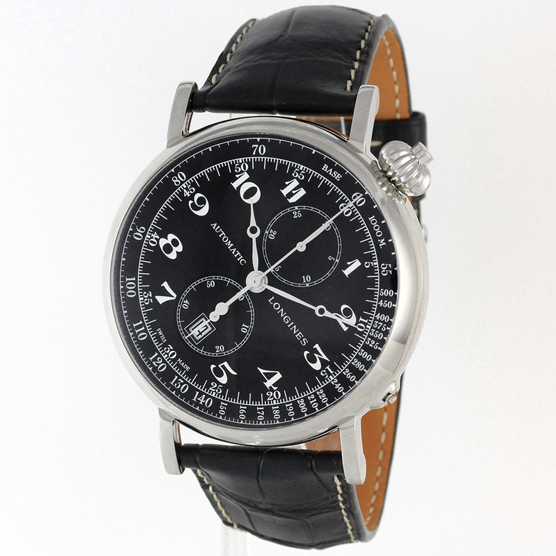 Longines Watches : L2.779.4.53.0 Automatic Black Alligator Strap Men Watch