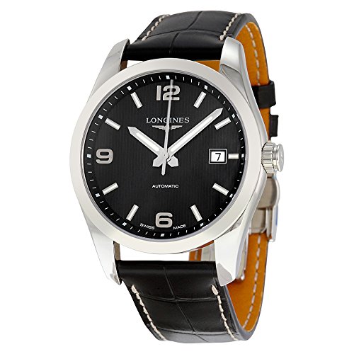 Longines Watches : L2.785.4.56.3 Black Dial Fixed Band Men Watch