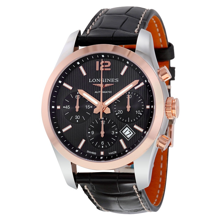 Longines Watches : L2.786.5.56.3 Black Automatic Men Watch
