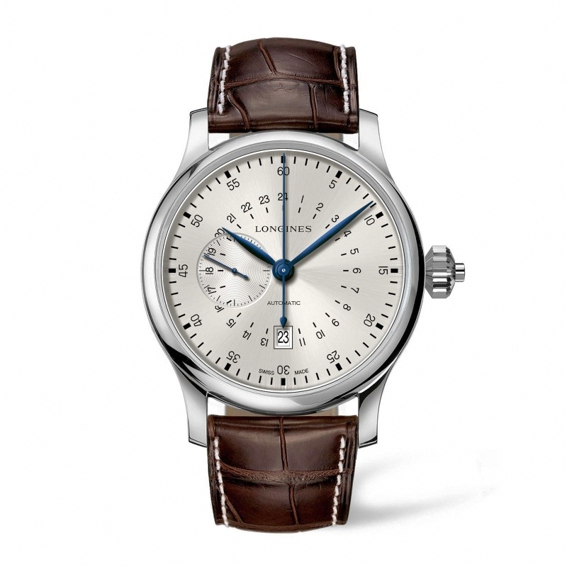 Longines Watches : L2.797.4.73.0 Automatic Brown Alligator Men Watch