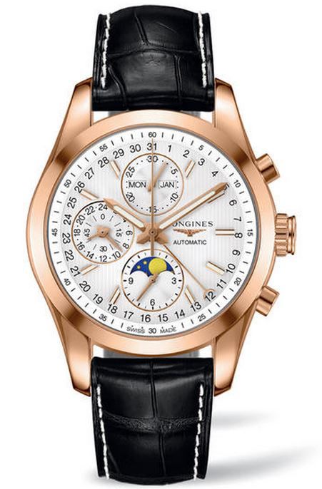 Longines Watches : L2.798.8.72.3 Silver Automatic Self Winding Men Watch