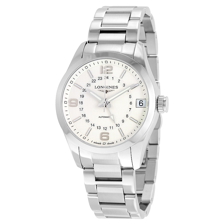 Longines Watches : L2.799.4.76.6 Silver Automatic Men Watch