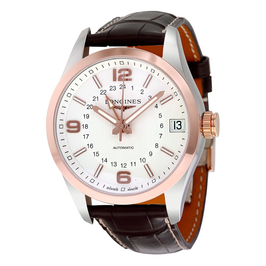 Longines Watches : L2.799.5.76.3 White Automatic Men Watch