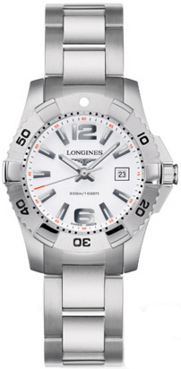 Longines Watches : L3.247.4.16.6 Quartz White Dial Date Stainless Steel Women Watch