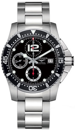 Longines Watches : L3.644.4.56.6 Automatic Chronograph Date Stainless Steel Men Watch