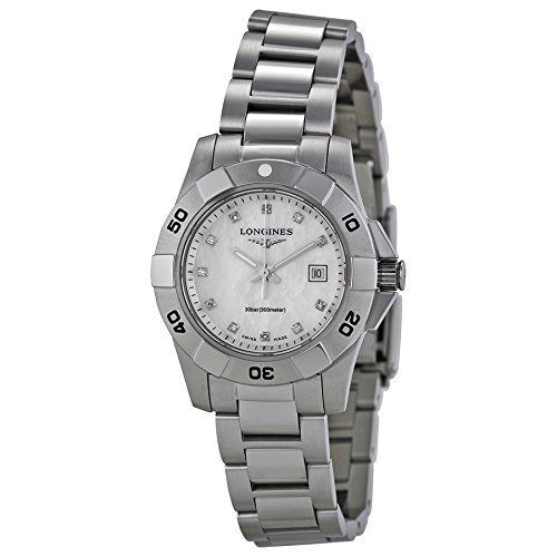 Longines Watches : L3.298.4.87.6 White Mother Of Pearl Dial Stainless Steel Band Women Watch