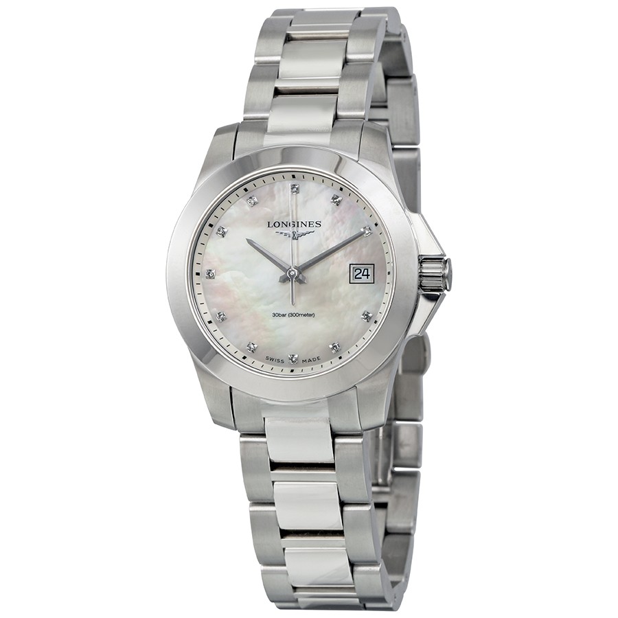 Longines Watches : L3.377.4.87.6 Mother Of Pearl Quartz Women Watch