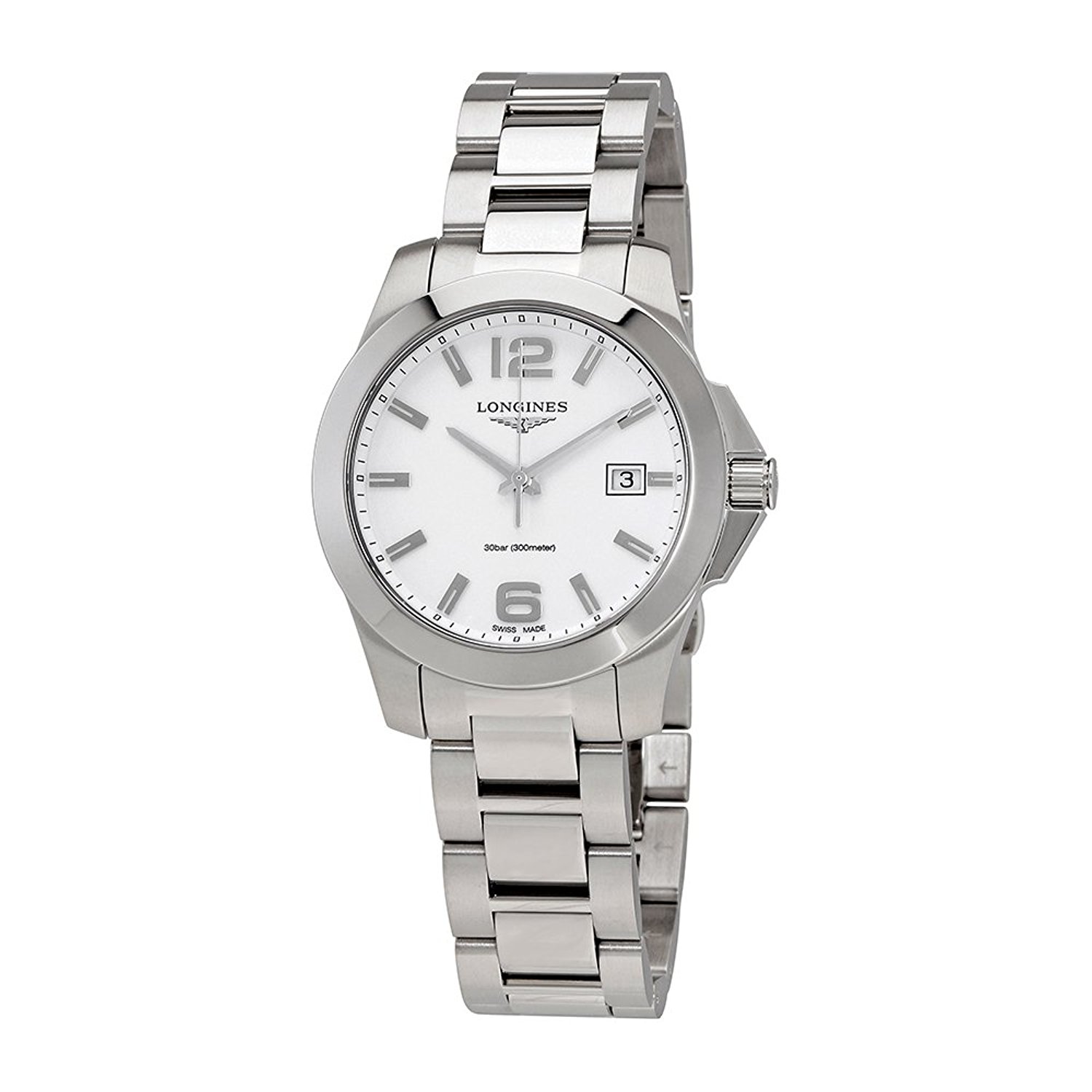 Longines Watches : L3.378.4.16.6 White Dial Fixed Band Women Watch