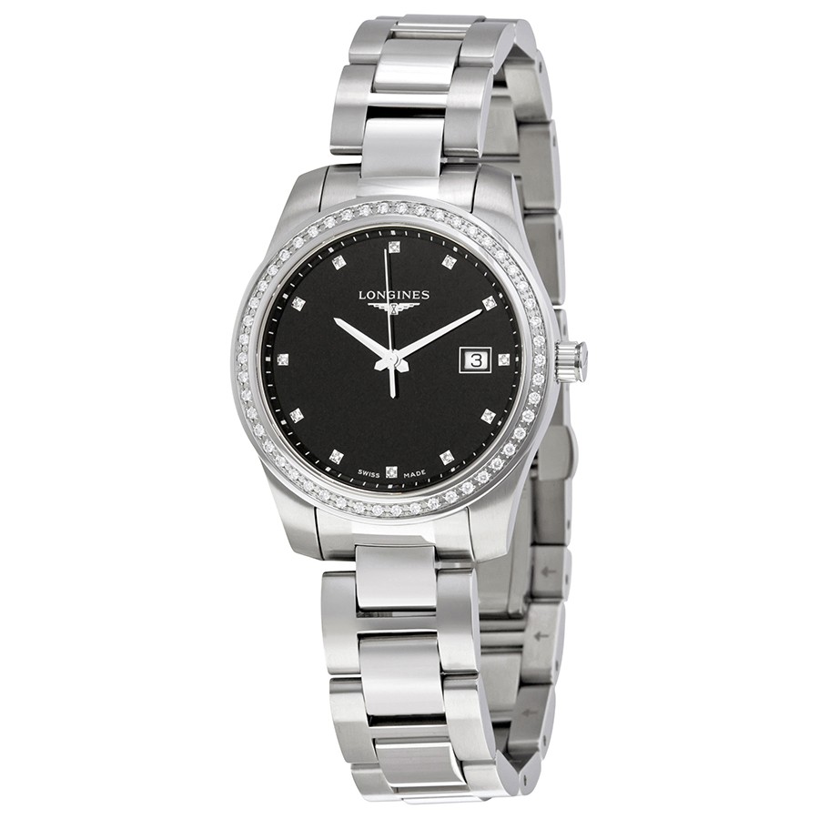 Longines Watches : L3.401.0.57.6 Black Dial Quartz Women Watch