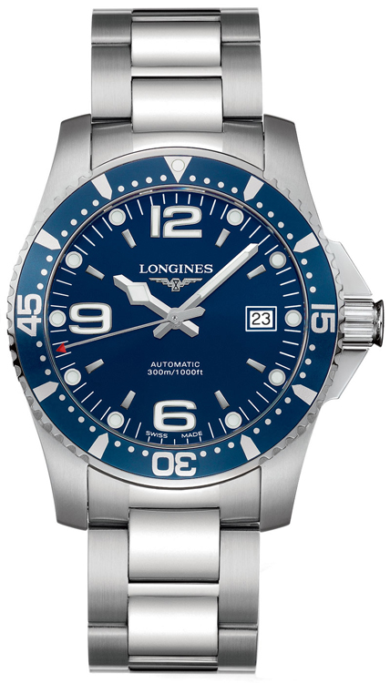 Longines Watches : L3.642.4.96.6 Automatic Blue Dial Date Stainless Steel Men Watch