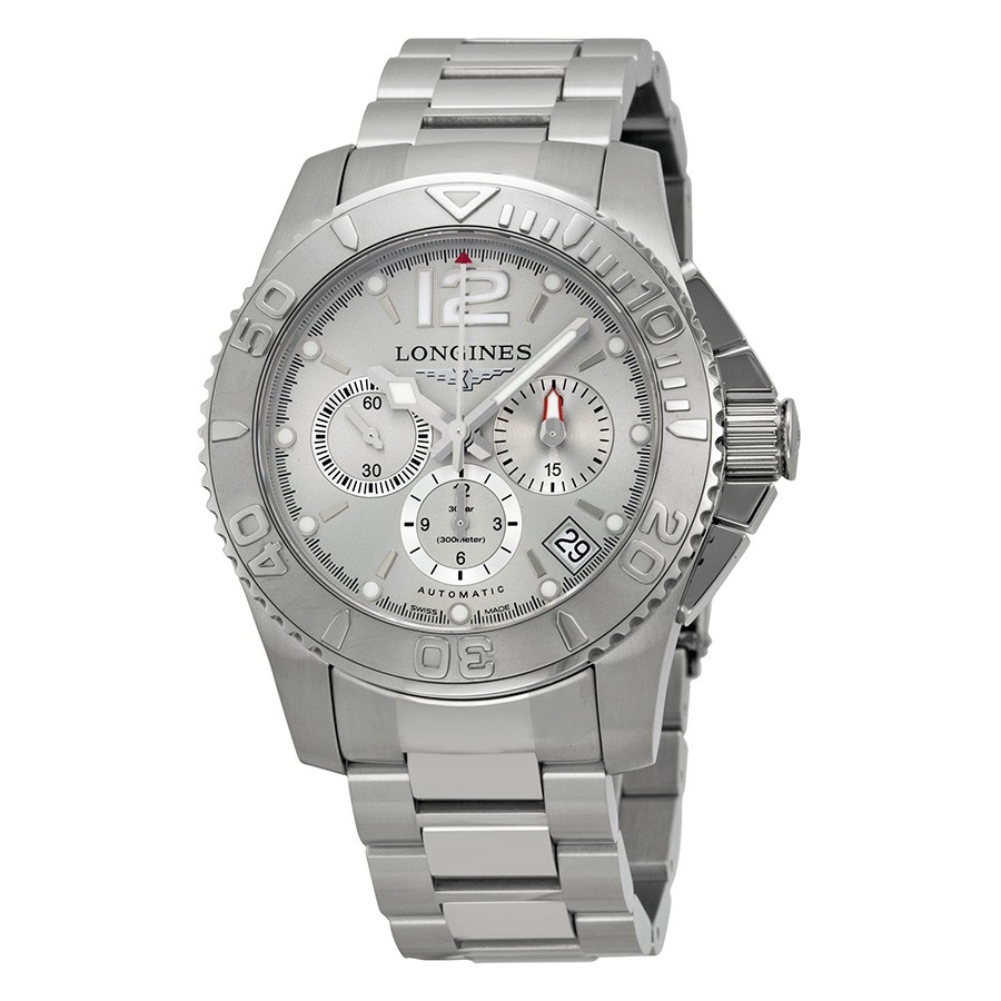 Longines Watches : L3.665.4.76.6 Silver Automatic Men Watch