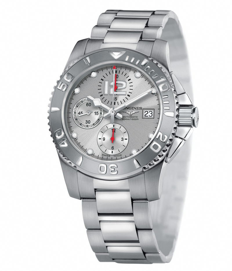 Longines Watches : L3.673.4.76.6 Automatic Chronograph Date Stainless Steel Men Watch