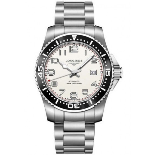 Longines Watches : L3.695.4.13.6 Automatic White Dial Date Stainless Steel Men Watch