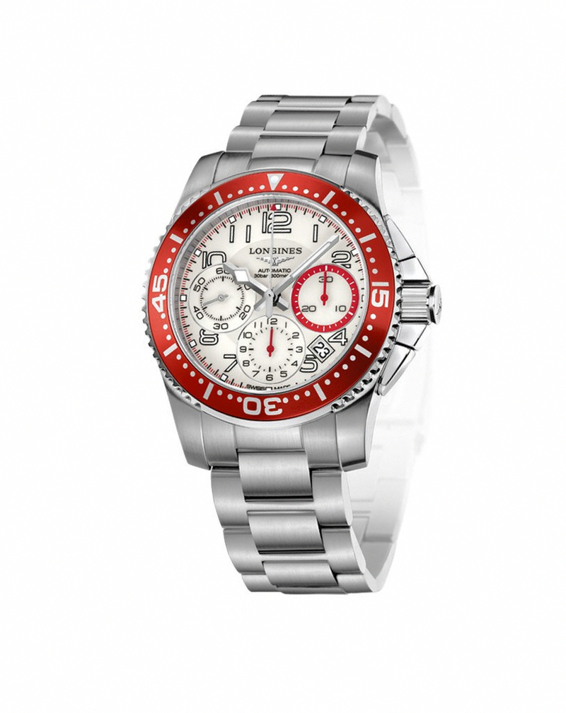 Longines Watches : L3.696.4.19.6 Automatic White Dial Chronograph Date Stainless Steel Men Watch