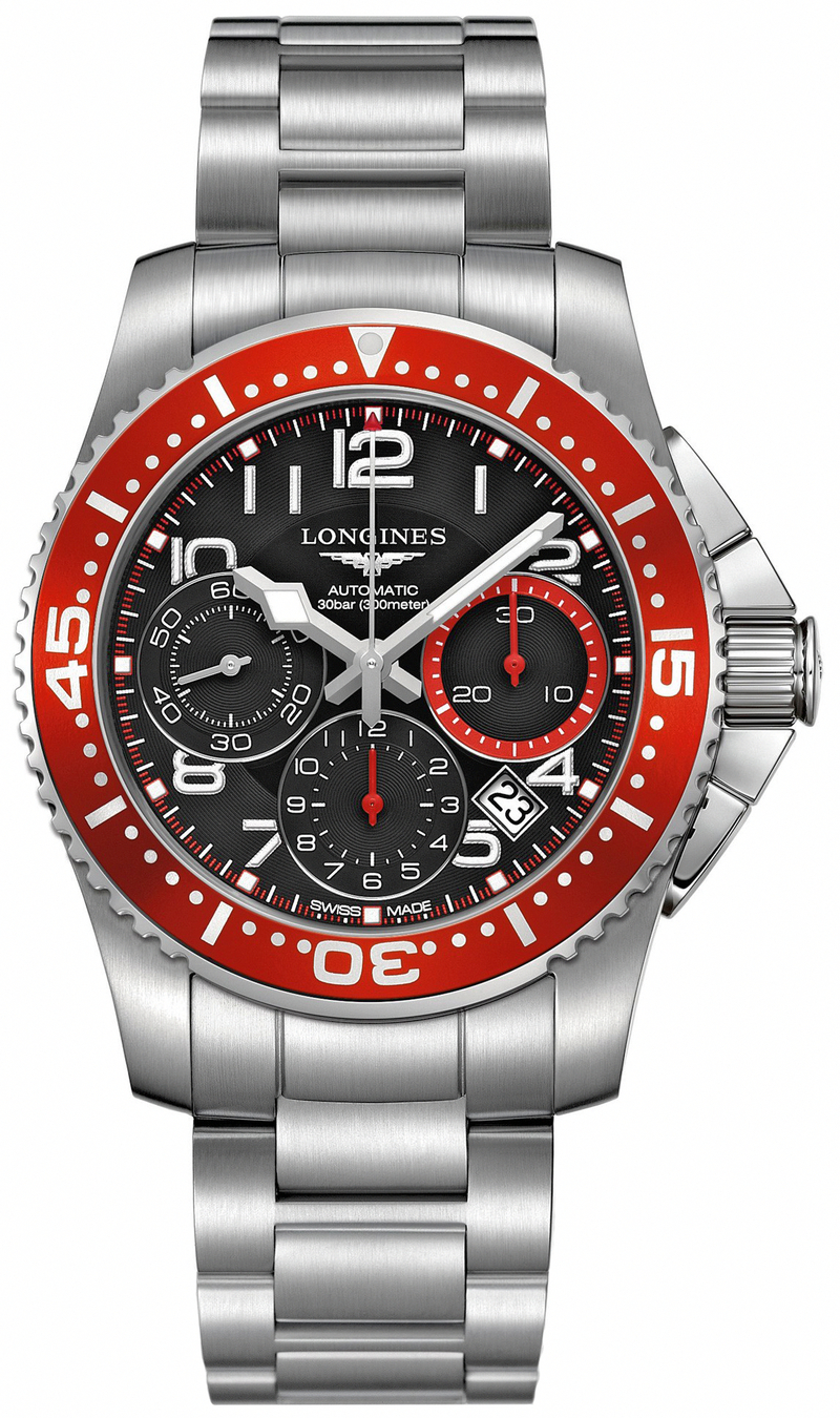 Longines Watches : L3.696.4.59.6 Automatic Chronograph Date Stainless Steel Men Watch