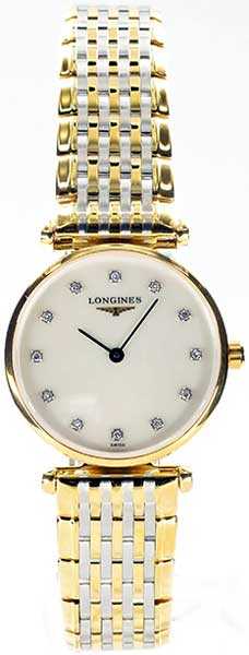 Longines Watches : L4.209.2.87.7 White mother of pearl dial Women Watch