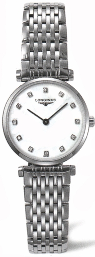 Longines Watches : L4.209.4.87.6 White mother of pearl dial Women Watch