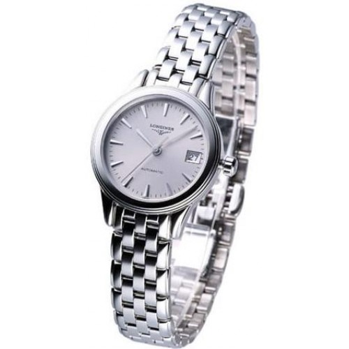 Longines Watches : L4.274.4.72.6 Automatic Silver Dial Date Stainless Steel Women Watch