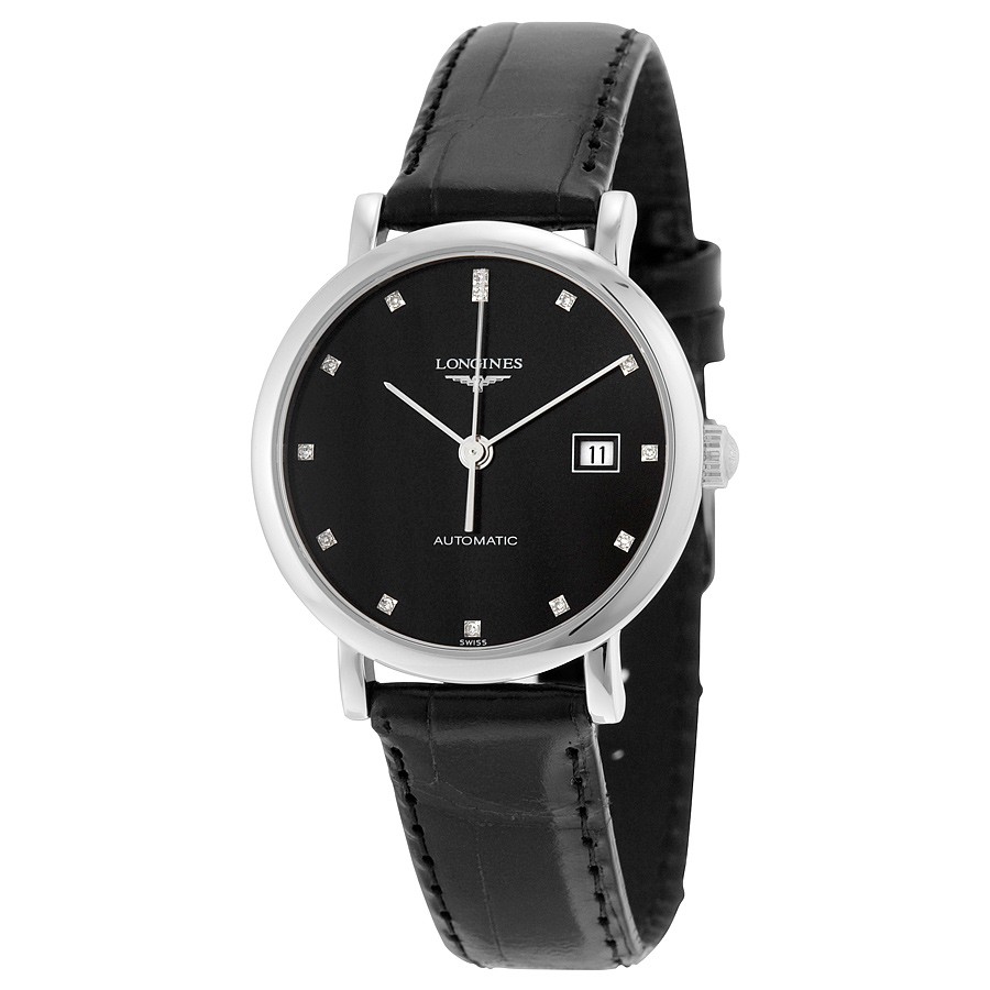 Longines Watches : L4.310.4.57.2 Black Automatic Women Watch