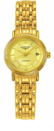 Longines Watches : L4.321.2.42.8 Automatic Analog Date Gold PVD Stainless Steel Women Watch