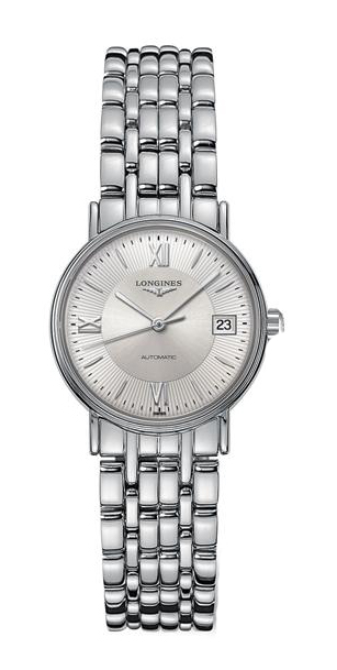 Longines Watches : L4.321.4.75.6 Automatic Silver Dial Date Stainless Steel Women Watch