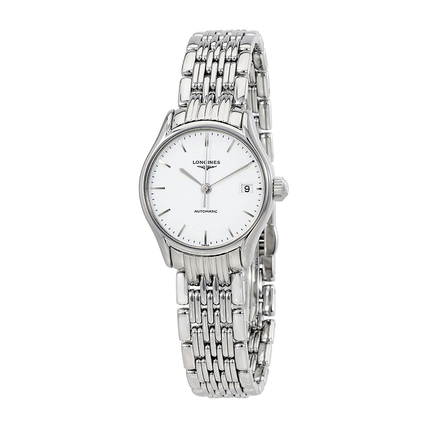 Longines Watches : L4.360.4.12.6 White Dial Fixed Band Men Watch