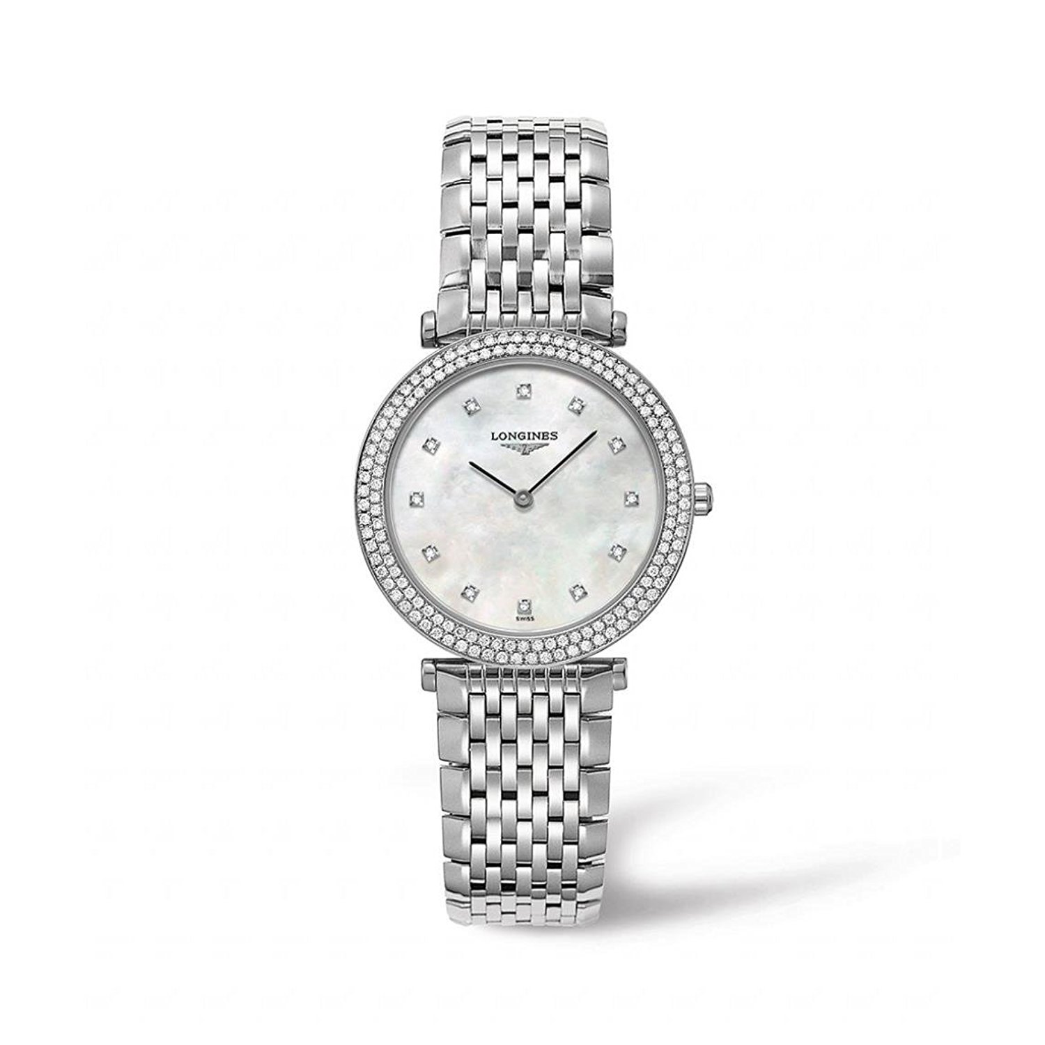 Longines Watches : L4.515.0.87.6 Mother Of Pearl Dial Stainless Steel Women Watch