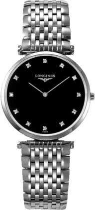 Longines Watches : L4.709.4.58.6 Gents Black Dial Men Watch