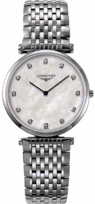 Longines Watches : L4.709.4.87.6 White mother of pearl dial Men Watch