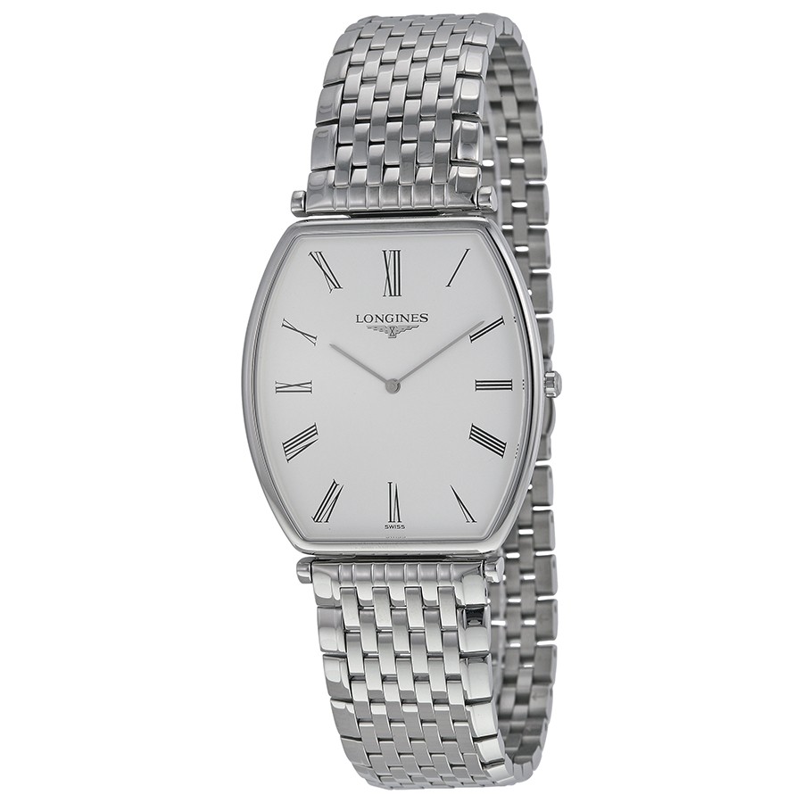 Longines Watches : L4.786.4.11.6 White Quartz Men Watch