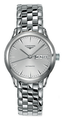 Longines Watches : L4.799.4.72.6 Automatic Silver Dial Day Date Stainless Steel Men Watch