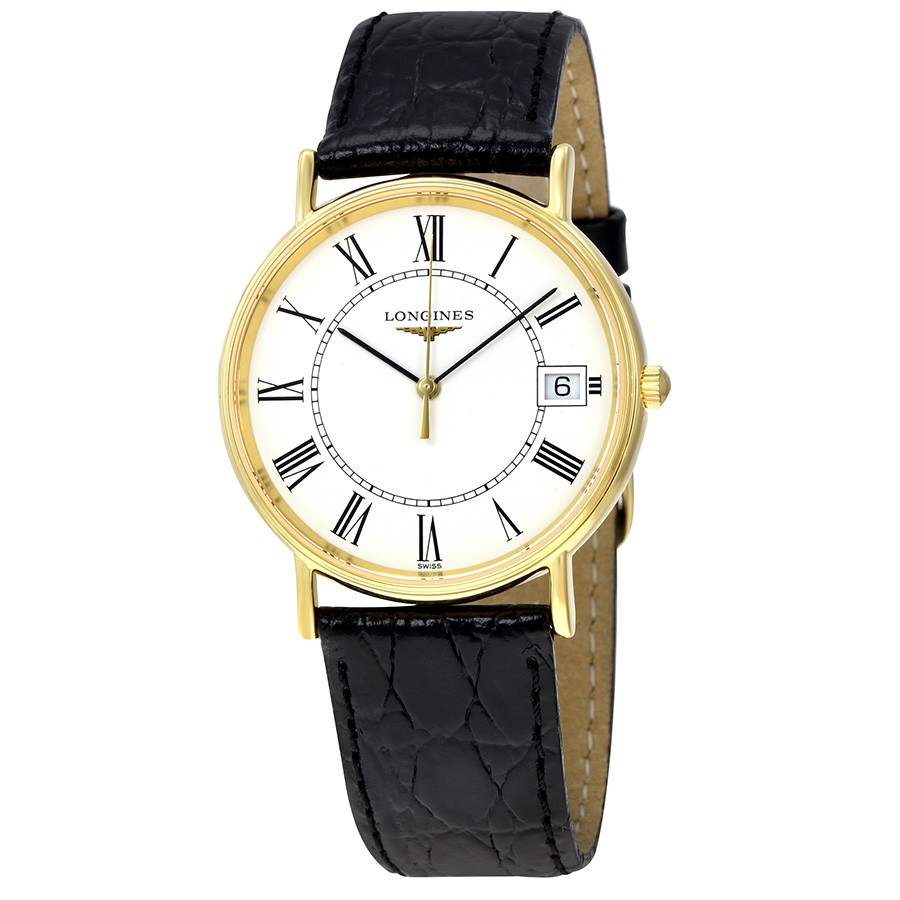 Longines Watches : L4.819.2.11.2 White Dial Quartz Men Watch