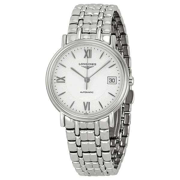 Longines Watches : L4.821.4.15.6 Automatic White Dial Date Stainless Steel Men Watch