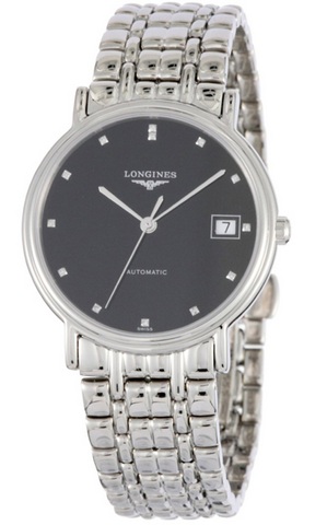 Longines Watches : L4.821.4.97.6 Presence Automatic Men Watch