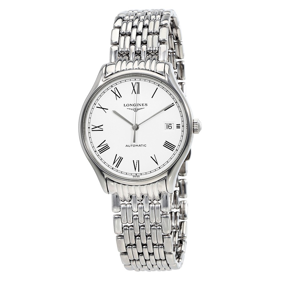 Longines Watches : L4.860.4.11.6 White Dial Automatic Unisex Watch